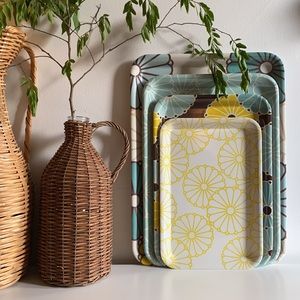 Thomas Paul | VTG Melamine (4) Serving Nesting Trays